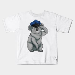 Koala Cop Police hat Police Kids T-Shirt